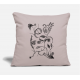 The Lined Design And The Vector Design Light Taupe Pillow